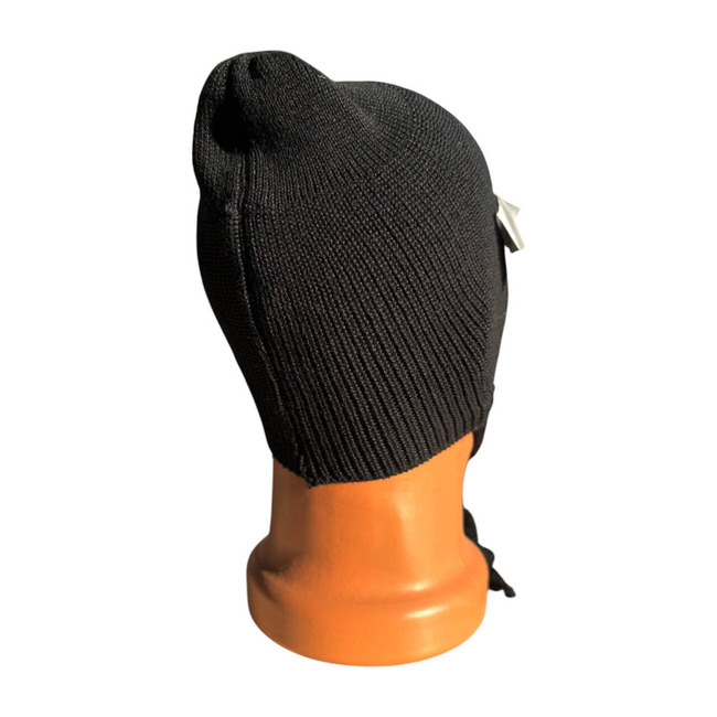 WOOLEN UNDER HELMET CAP - ROMANIAN ARMY MILITARY SURPLUS - BLACK - LIKE NEW