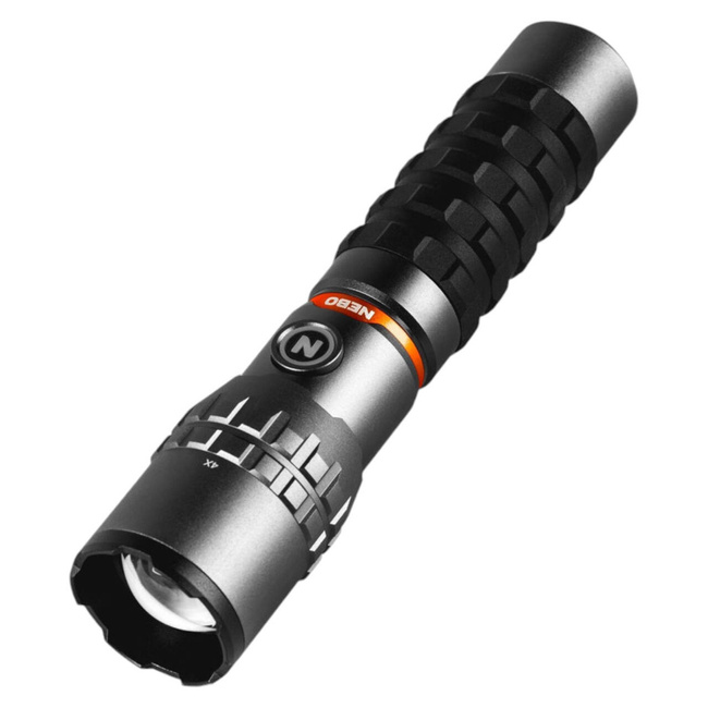 Nebo Slyde King 2k LED-es zseblámpa / munkalámpa, elemmel működő, 2000lm, 2 fényerősség, fehér / piros fény, alumínium, IP67, szürke