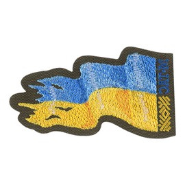 PATCH BATTLE FLAG OF UKRAINE (EMBROIDERY) - RANGER GREEN - M-TAC