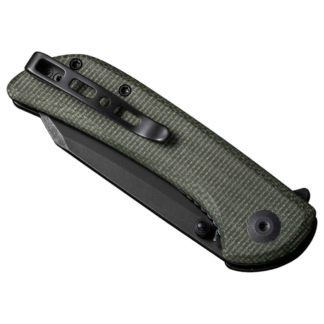 Zsebkés - „SENCUT Fritch Micarta Dark Green Black” - Böker