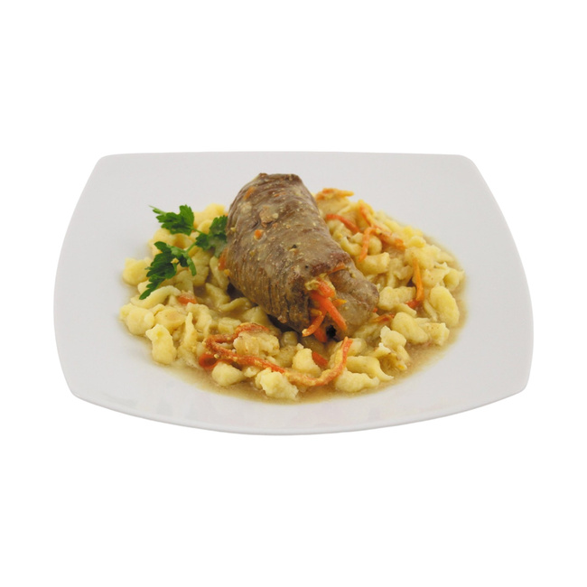 CANNED BEEF ROULADE WITH NOODLES - 400 G - SHELF LIFE 10 YEARS - MFH®