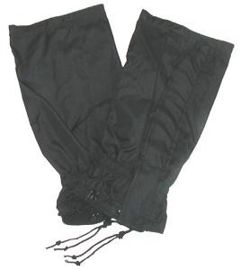 GERMAN ARMY BLACK WET WEATHER GAITERS IMPORT