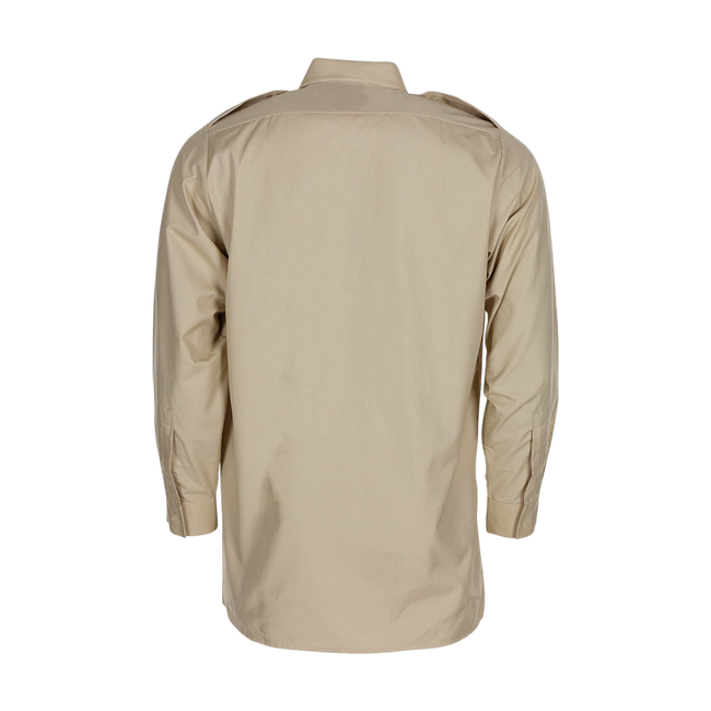 Long-Sleeved Shirt - British Army Military Surplus - Beige - Used