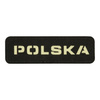 PATCH POLSKA 25 x 80 MM LASER CUT - BLACK/GID - M-TAC