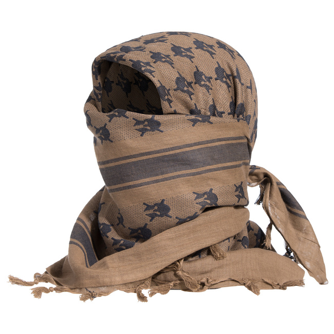 MULTIFUNCTIONAL SQUARE SCARF - ATREUS SHEMAGH - Pentagon - COYOTE