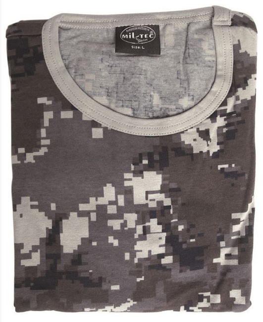 T-SHIRT BLACK DIGITAL 95/CO 5/EL