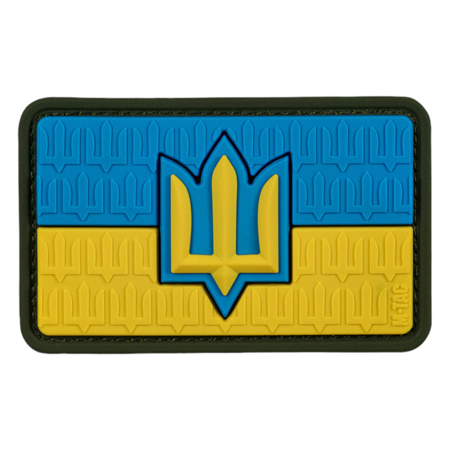 JELVÉNY UKRÁN ZÁSZLÓ UKRÁN FEGYVERES ERŐK HÁROMÁGÚ SZIGONNYAL PVC - TÖBBSZÍNŰ - M-TAC