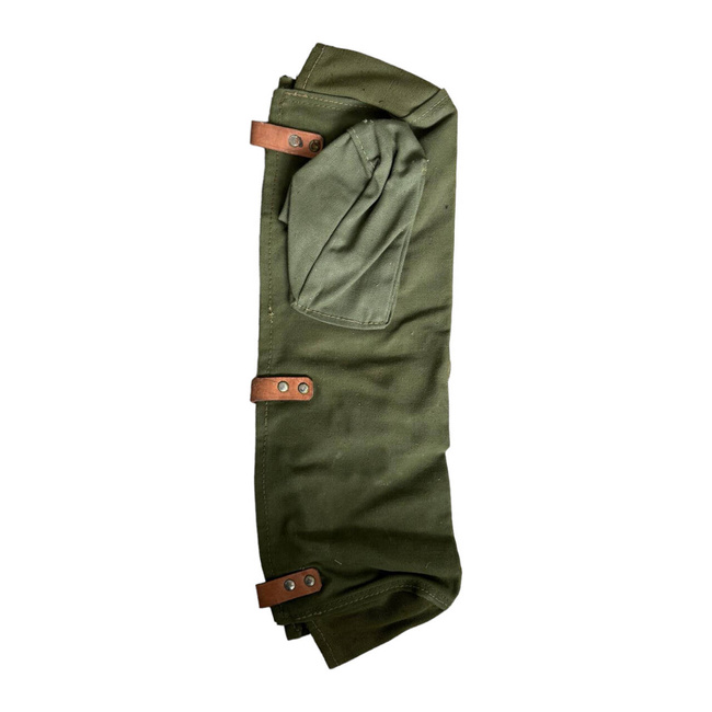 TEXTIL TOK BŐR BORÍTÁSSAL KATONAI OPTIKÁHOZ - OLÍVAZÖLD - KATONAI TÖBBLET RÓMAI HADSEREG - JÓ ÁLLAPOTÚ