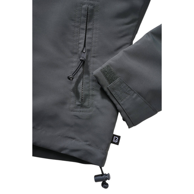NŐI KABÁT - FRONTZIP SZÉLKABÁT - ANTHRACITE - BRANDIT