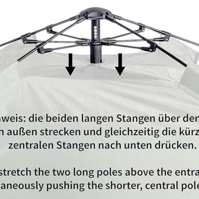 Sátor - Quick Up Monodom - 3 személyes - Flecktarn terepszín - MFH
