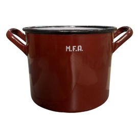 ZOMÁNCOZOTT EDÉNY - 10L - ROMÁN HADSEREG KATONAI FELESLEG - JÓ ÁLLAPOTBAN