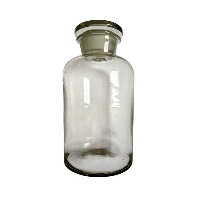 VINTAGE GLASS - 1980 - TRANSPARENT - ROMANIAN ARMY MILITARY SURPLUS - IN GOOD CONDITION