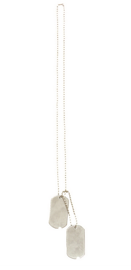 Második Világháborús Dögcédula szett (Dog Tag) - repro