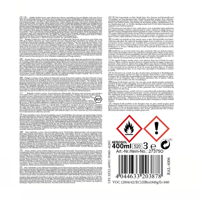 Spray festék 400ml - WH FIELD GREY - RAL6006 - matt - 400 ml