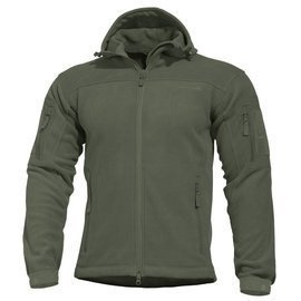 FLEECE DZSEKI - "HERCULES" - PENTAGON® - OLIVA