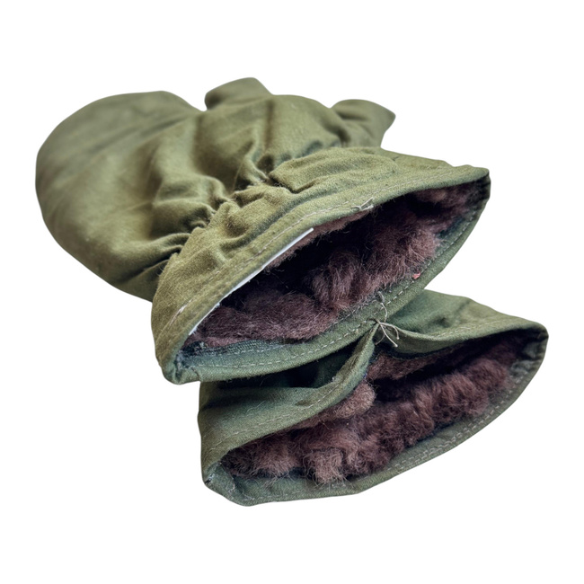 Katonai téli kesztyű - 3 ujjas - Román hadsereg katonai felesleg - OD zöld - Jó állapotban