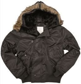 Amerikai Teesar® N2B pilóta dzseki, Fekete