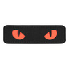 PATCH CAT EYES LASER CUT GID - BLACK/RED - M-TAC