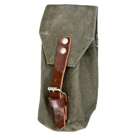 TEXTIL/BŐR HASZNOS ZSEB - ZÖLD OD - KATONAI TÖBBLET RÓMAI HADSEREG - JÓ ÁLLAPOTBAN