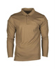 TACTICAL POLO SHIRT WITH LONG SLEEVES - QUICK DRYING - Mil-Tec - DARK COYOTE