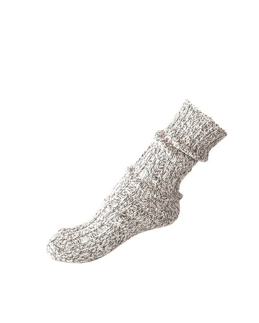 NORWEGIAN GREY WOOL SOCKS