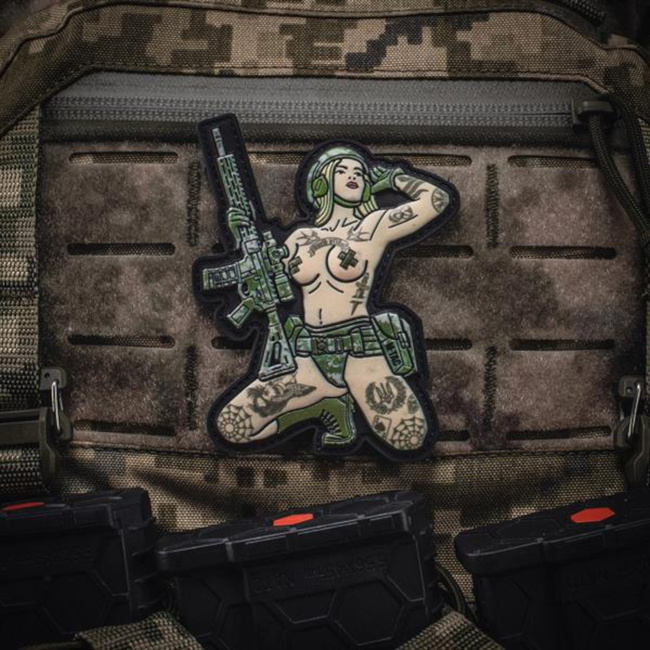 TACTICAL GIRL TATTOO TRIDENT MM14 JELVÉNY - 3D PVC - MULTICOLOR - M-TAC