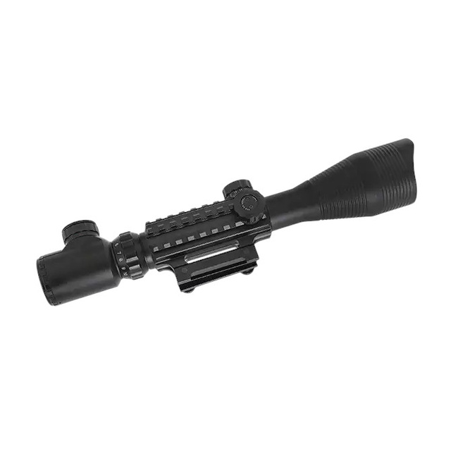 4-12X50EG RIFLESCOPE WITH INTEGRATED MOUNT - BLACK - PCS