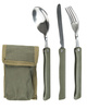 FOLDABLE 3-PC OD EATING UTENSIL W. POUCH