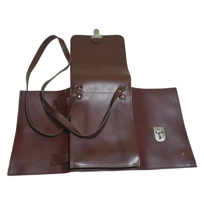 Bortérkép Táska - Katonai Porthart RSR Korszak - Tiszt - Román Hadsereg Katonai Felesleg - Barna - Újszerű