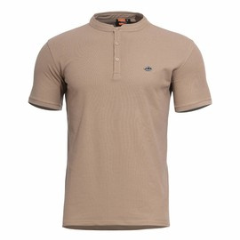 PÓLÓ - "LEVANTES HENLEY" - PENTAGON® - TAN BARNA