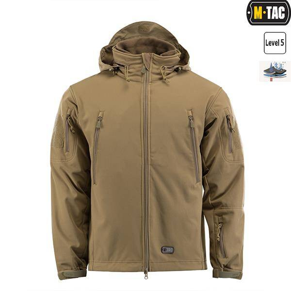SOFTSHELL JACKET WITH LINING, COYOTE - M-TAC