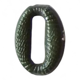 Fém Szám - 0 - Zöld - Magyar Hadsereg Katonai Surplus - Mint új