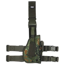 TACTICAL HOLSTER FOR RIGHT LEG - MFH® - BW CAMO