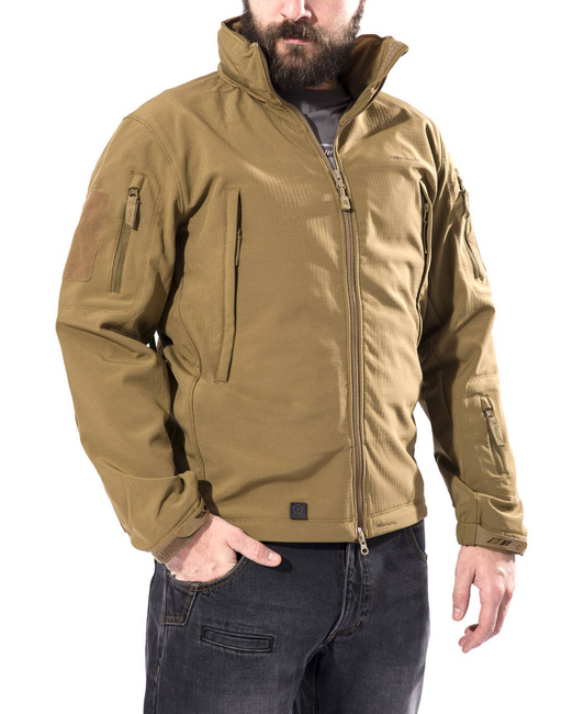 WATERPROOF RAIN JACKET - ARTAXES SOFTSHELL - PENTAGON - WOLF GREY