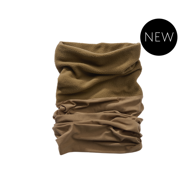 MULTIFUNCTIONAL HEADBAND - FLEECE - CAMEL - BRANDIT