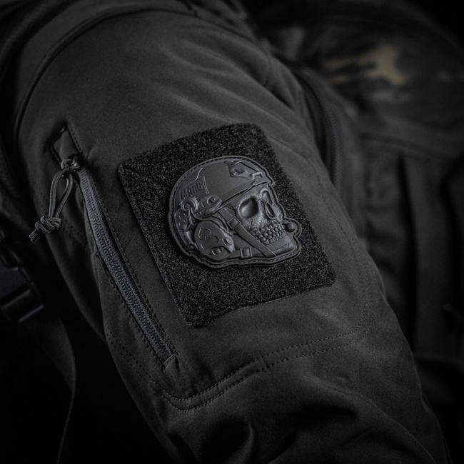 OPERATOR SKULL JELVÉNY - 3D PVC - FEKETE - M-TAC
