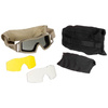 SAFETY GOGGLES - REVISION - WOLFSPIDER - BRITISH ARMY GB MILITARY SURPLUS - TAN - LIKE NEW
