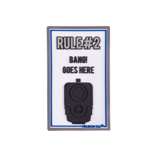 "RULE#2" PATCH - PVC - WHITE