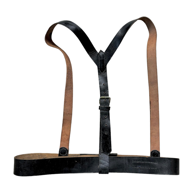 ÖV FEKETE ÁTLÓS ÉS FEKETE CSATTAL - KATONAI TÖBBLET ROMÁN HADSEREG - JÓ ÁLLAPOTÚ