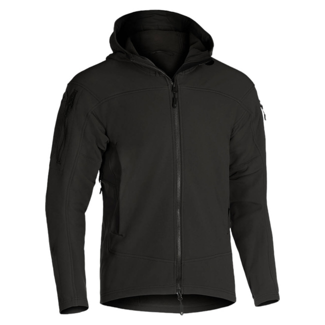 AUDAX SOFTSHELL HOODIE - BLACK - CLAWGEAR