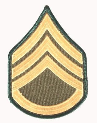 TAPASZ ´U.S. ARMY - STAFF SERGEANT´ PATCH 100 x 75 mm