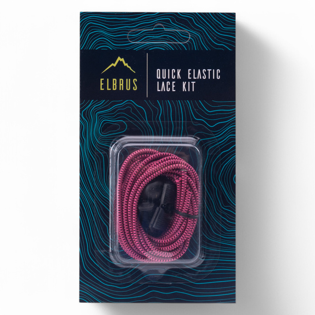 CIPŐFŰZŐ KIT - QUICK ELASTIC - 150 CM - FUCHSIA/FEKETE - ELBRUS