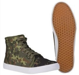 Katonai magas szárú teniszcipő, Flecktarn
