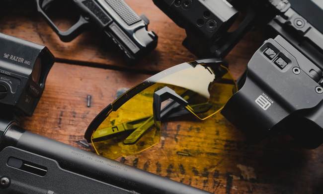 BALLISTIC SUNGLASSES - SABER ADVANCED - WILEY X - YELLOW