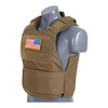 Standard Tactical Vest with Soft Dummy Ballistic Inserts - Delta Soft Body Armor - Tan - 8FIELDS