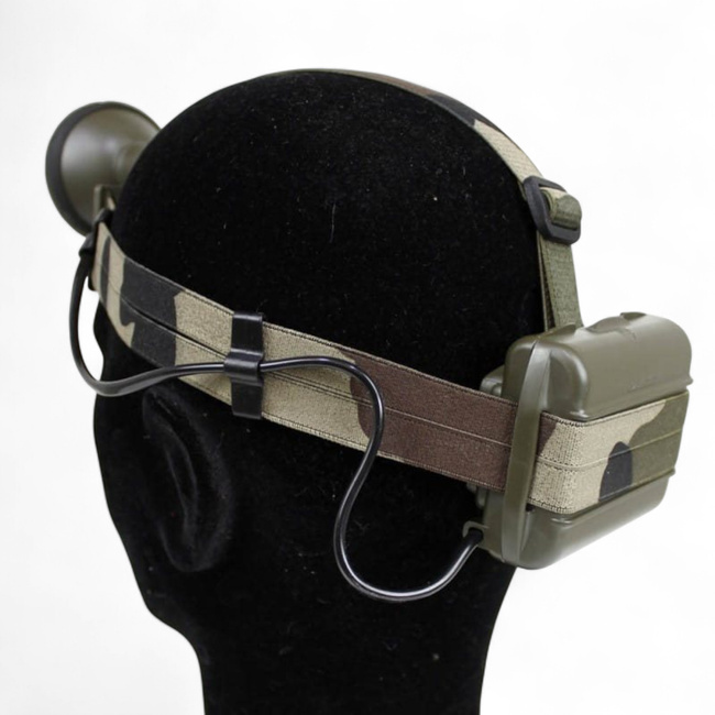 LAGO fejlámpa - Francia Hadsereg katonai felesleg - Zöld olíva/CCE-álca - Mint új