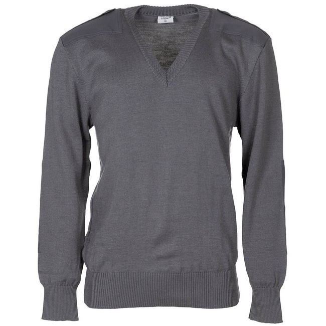 AUSTRIAN PULLOVER - GREY - MILITARY SURPLUS - LIKE NEW