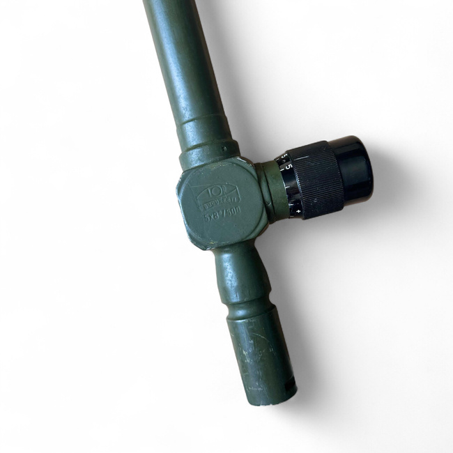 Portable Military Periscope - 5x8° Optics / 500 m - Romanian Army Surplus - I.O.R. BUCHAREST - Olive Green - In Good Condition (DECORATIVE)
