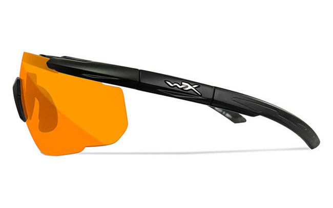 BALLISTIC SUNGLASSES - SABER ADVANCED - WILEY X - GREY/ CLEAR/ LIGHT RUST - Black frame 