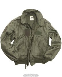 US FLIGHT JACKET CWU - WINTER - OD GREEN - MILITARY SURPLUS - USED